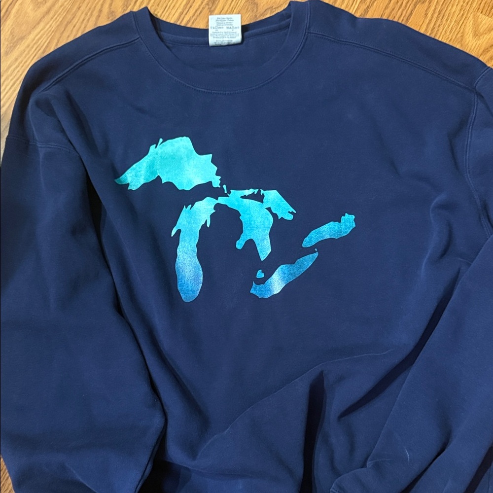 Comfort Colors Navy Sweatshirt